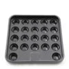 Cue & Case Black Hard Plastic 22 Snooker Ball Tray Carrier For 2 1/16" Snooker Balls -Slok Billiards Equipment Store 1 10