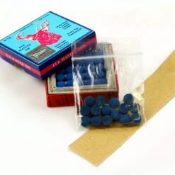 Tweeten 15 X 8.5mm Tweeten ELK MASTER Leather Snooker Pool Cue Tips - FREE Sandpaper