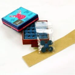 Tweeten 5 X 11mm Tweeten ELK MASTER Leather Snooker Pool Cue Tips - FREE Sandpaper