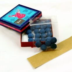 Tweeten 5 X 13mm Tweeten ELKMASTER Leather Snooker Pool Cue Tips - FREE Sandpaper