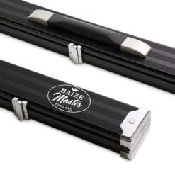 Baize Master Baize Master BLACK 3/4 PRO LINE Aluminium Metal Ends Snooker Pool Cue Case - Holds 1 Cue