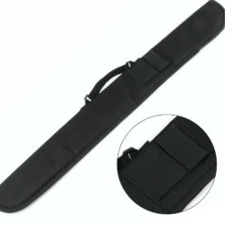 Cue & Case BLACK CANVAS 2pc Pool Snooker Cue Case With Accessory Pocket