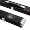 Baize Master Baize Master WIDE BLACK 3/4 PRO LINE Aluminium Metal Ends Snooker Pool Cue Case - Holds 2 Cues -Slok Billiards Equipment Store 1 4 1
