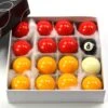 Cue & Case Funky Chalk Kids Small ECONOMY RED & YELLOW Pool Ball Set - 1 5/8Inch (41mm) 2 Cue & Case Funky Chalk Kids Small ECONOMY RED & YELLOW Pool Ball Set - 1 5/8Inch (41mm) -Slok Billiards Equipment Store 1 415