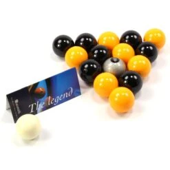 Aramith EXCLUSIVE! Aramith Premier SILVER 8 BALL Edition YELLOW And BLACK Pool Balls
