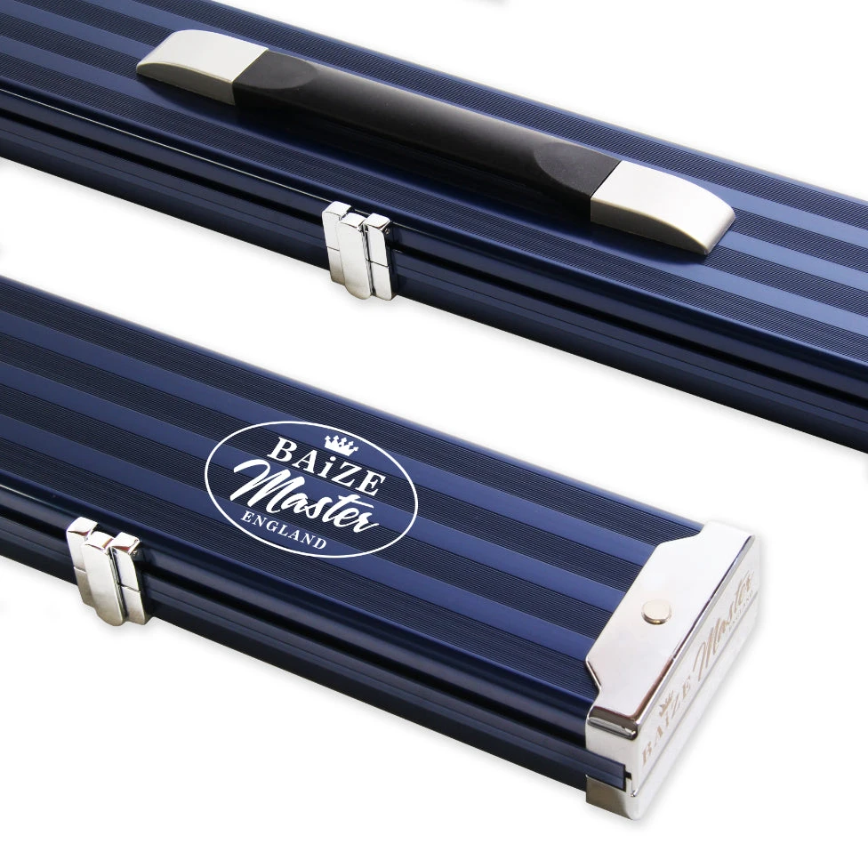 Baize Master Baize Master WIDE BLUE 3/4 PRO LINE Aluminium Metal Ends Snooker Pool Cue Case - Holds 2 Cues 3 Baize Master Baize Master WIDE BLUE 3/4 PRO LINE Aluminium Metal Ends Snooker Pool Cue Case - Holds 2 Cues