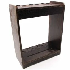 Cue & Case WALNUT MAVERICK 6 CUE CABINET Free-Standing Floor Billiard Cue Rack – Holds 6 Cues