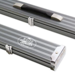 Baize Master Baize Master WIDE GREY 3/4 PRO LINE Aluminium Metal Ends Snooker Pool Cue Case - Holds 2 Cues