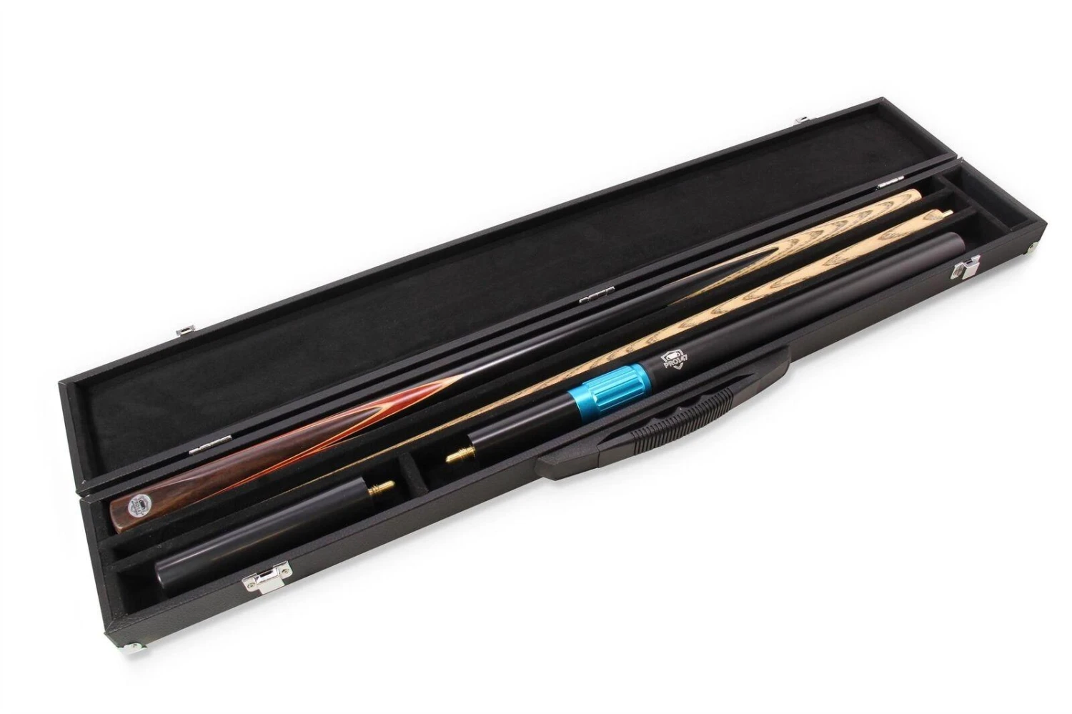 PRO147 PRO147 2pc RED DEVIL Multi Splice Snooker Pool Cue Set With 3 Slot Hard Case 5 PRO147 PRO147 2pc RED DEVIL Multi Splice Snooker Pool Cue Set With 3 Slot Hard Case - Image 3