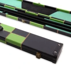 Cue & Case Deluxe 2 Piece 3 SLOT CHEQUERED Snooker Pool Cue Case With Plastic Ends -Slok Billiards Equipment Store 1 02a890a7 8317 4592 8f52 eacb1f35ef79