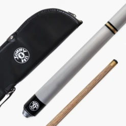 Jonny 8 Ball Jonny 8 Ball 57 Inch SILVER TRIAD 3 Section Ash Pool Snooker Cue & SOFT CASE