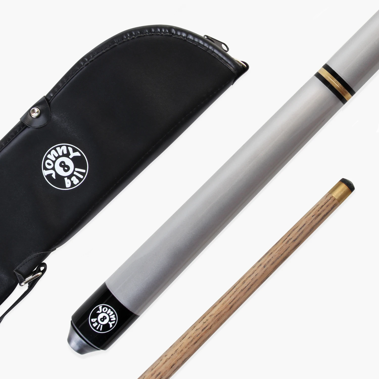 Jonny 8 Ball Jonny 8 Ball 57 Inch SILVER TRIAD 3 Section Ash Pool Snooker Cue & SOFT CASE 3 Jonny 8 Ball Jonny 8 Ball 57 Inch SILVER TRIAD 3 Section Ash Pool Snooker Cue & SOFT CASE