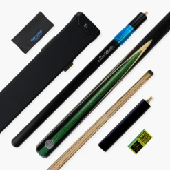 Baize Master Baize Master Jester 57 Inch 1 Piece Premium Ash Snooker Pool Cue And Case Set 9.5mm Tip