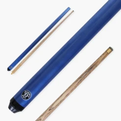 Jonny 8 Ball Jonny 8 Ball 42 Inch BLUE JET JUNIOR 2pc Ash Pool Snooker Cue 9mm Elk Master Tip