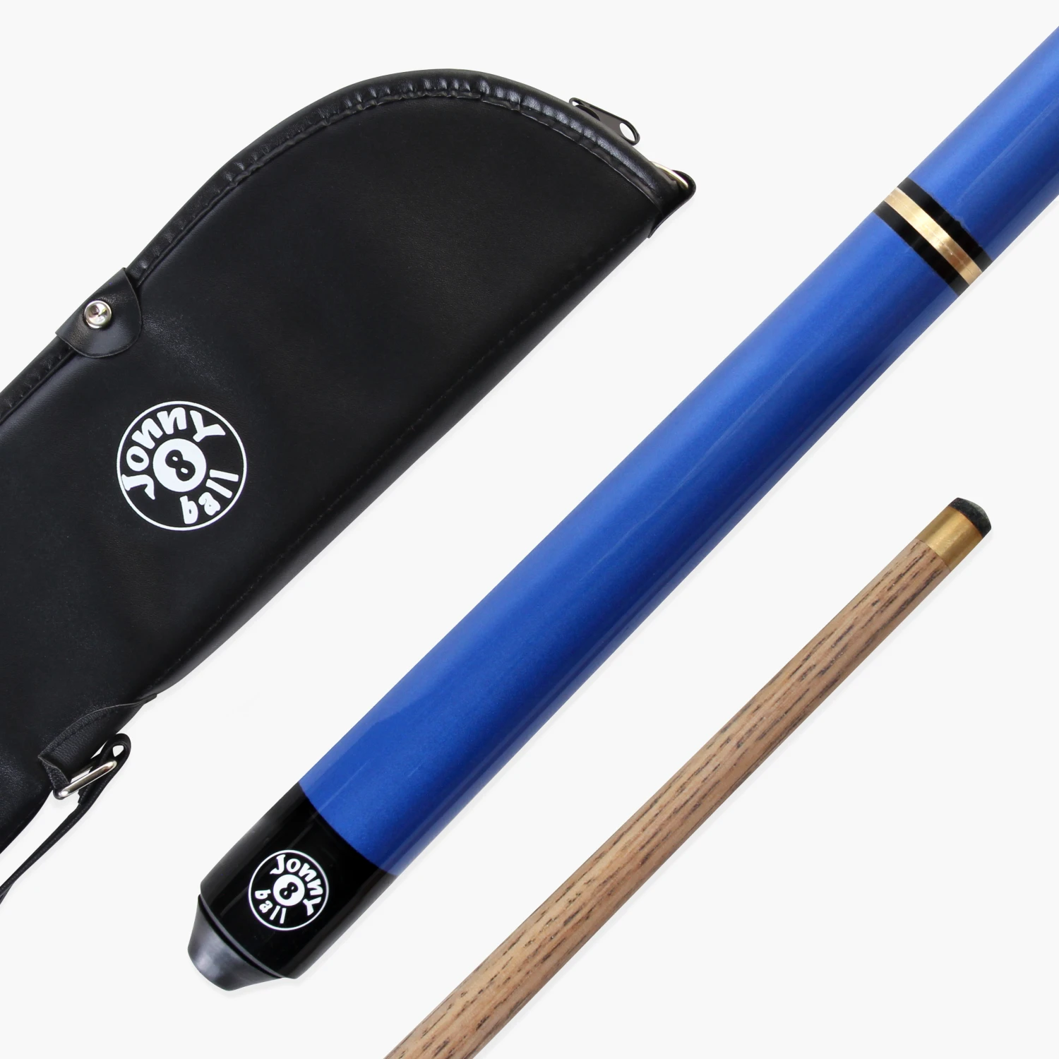 Jonny 8 Ball Jonny 8 Ball 57 Inch BLUE TRIAD 3 Section Ash Pool Snooker Cue WITH SOFT CASE 3 Jonny 8 Ball Jonny 8 Ball 57 Inch BLUE TRIAD 3 Section Ash Pool Snooker Cue WITH SOFT CASE