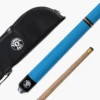Jonny 8 Ball Jonny 8 Ball 48 Inch NEON BLUE TRIAD 3 Section Pool Snooker Cue & SOFT CASE