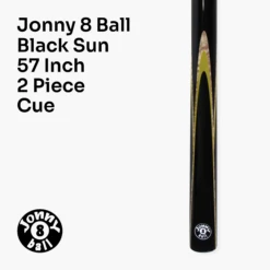 Jonny 8 Ball Jonny 8 Ball BLACK SUN 57 Inch 2 Piece Centre Joint Ash English Pool Cue With 8.5mm Tip -Slok Billiards Equipment Store 2 035ea558 f0cc 4398 935d b82a11034d26