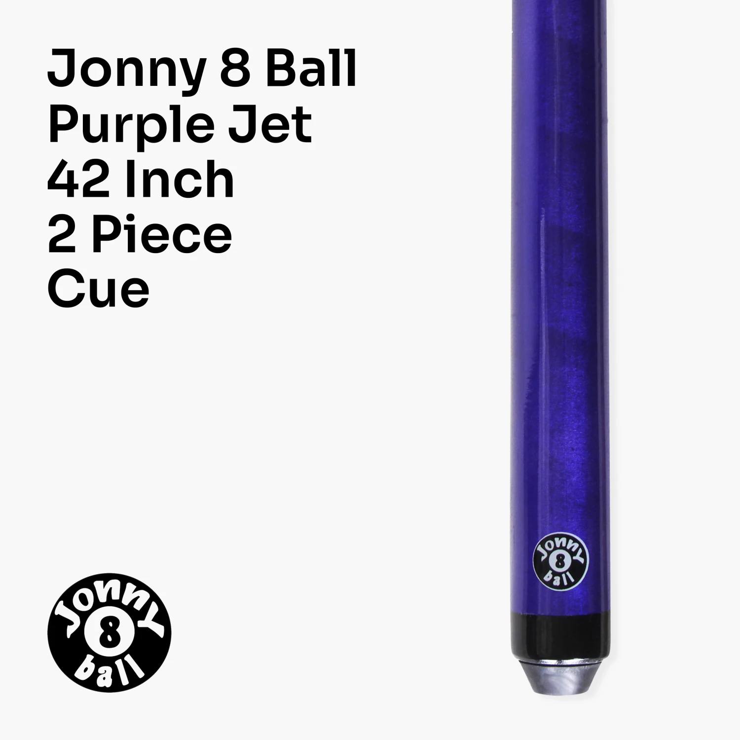 Jonny 8 Ball Jonny 8 Ball 42 Inch PURPLE JET JUNIOR 2pc ASH Snooker Pool Cue - 10mm Tip 4 Jonny 8 Ball Jonny 8 Ball 42 Inch PURPLE JET JUNIOR 2pc ASH Snooker Pool Cue - 10mm Tip - Image 2