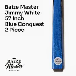 Cue + Case Baize Master Jimmy White 57" 2 Piece Blue Conquest Snooker Pool Cue - 9.5mm Tip With Tri Tube Case -Slok Billiards Equipment Store 2 9aa59324 545a 4ba5 ba01 6532778ed464