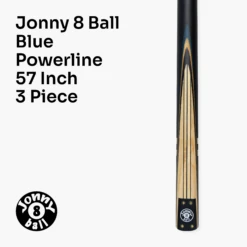 Jonny 8 Ball Jonny 8 Ball 57 Inch 3 Piece Length Adjustable Cue 9mm Tip - Shorten To 44 Inch + Black Reinforced Hard Case -Slok Billiards Equipment Store 2 def026fe 06c3 4234 9404 0af3bb95063e