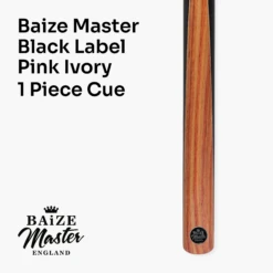 Baize Master BAIZE MASTER Black Label 58 Inch One Piece Hand Spliced Premium Ebony Butt Snooker Cue With 9.75mm Leather Tip -Slok Billiards Equipment Store 2 e59cf6cd 9a7e 4c04 b108 1467926c224e
