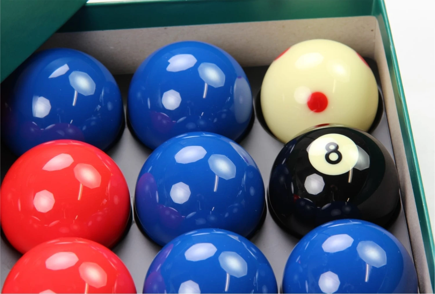 Aramith Aramith LEAGUE Edition RED & BLUE Pool Balls - PRO CUP Spotted Cue Ball 4 Aramith Aramith LEAGUE Edition RED & BLUE Pool Balls - PRO CUP Spotted Cue Ball - Image 2