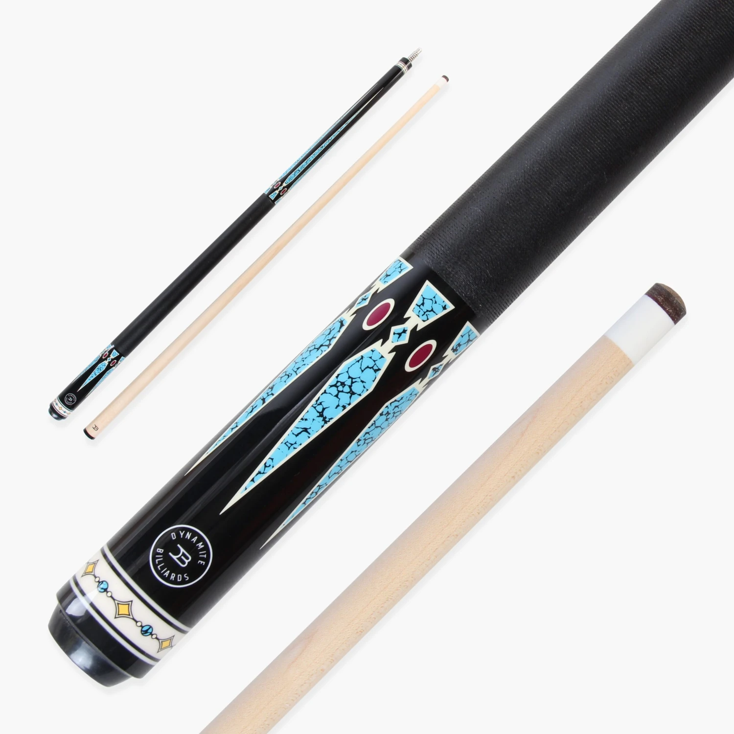 Cue + Case Dynamite Billiards DB3 American Maple Pool Cue – 12.5mm Tip – Designed By Darren Appleton 3 Cue + Case Dynamite Billiards DB3 American Maple Pool Cue – 12.5mm Tip – Designed By Darren Appleton