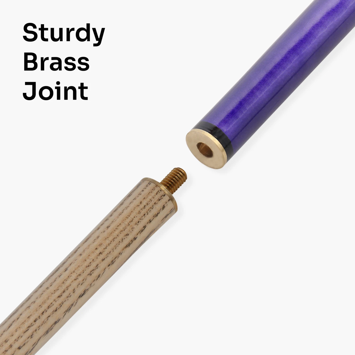 Jonny 8 Ball Jonny 8 Ball 42 Inch PURPLE JET JUNIOR 2pc ASH Snooker Pool Cue - 10mm Tip 5 Jonny 8 Ball Jonny 8 Ball 42 Inch PURPLE JET JUNIOR 2pc ASH Snooker Pool Cue - 10mm Tip - Image 3