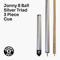 Jonny 8 Ball Jonny 8 Ball 57 Inch SILVER TRIAD 3 Section Ash Pool Snooker Cue & SOFT CASE 12 Jonny 8 Ball Jonny 8 Ball 57 Inch SILVER TRIAD 3 Section Ash Pool Snooker Cue & SOFT CASE -Slok Billiards Equipment Store 3 df0f5785 2fa3 411d aeaf 6a3346b525fd