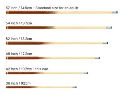 Baize Master Baize Master Silver Series 42 Inch CONQUEST Junior Kids Short Snooker Pool 2pc Ash Cue Set With MEDIUM BLACK HARD CASE - 9.5mm 28 Baize Master Baize Master Silver Series 42 Inch CONQUEST Junior Kids Short Snooker Pool 2pc Ash Cue Set With MEDIUM BLACK HARD CASE - 9.5mm -Slok Billiards Equipment Store 42 inch cue comparison