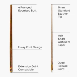 Jonny 8 Ball Jonny 8 Ball NOVA 57 Inch 2 Piece English Pool Cue 9mm Tip With Slim Tapered Ash Shaft -Slok Billiards Equipment Store 4 314f9e5c 08d1 440b 96b0 9e5881f8d076