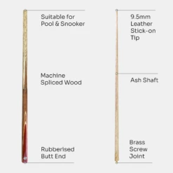 PRO147 PRO147 Falcon 57 Inch 2 Piece Snooker Pool Cue 9.5mm Tip + Hard Case -Slok Billiards Equipment Store 4 3ae8b333 89b7 44c4 8658 2e51cf1d8e7b