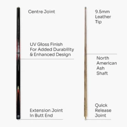 Jonny 8 Ball Jonny 8 Ball TRIDENT 57 Inch 2 Piece Centre Joint Ash Snooker Pool Cue With 9.5mm Tip 29 Jonny 8 Ball Jonny 8 Ball TRIDENT 57 Inch 2 Piece Centre Joint Ash Snooker Pool Cue With 9.5mm Tip -Slok Billiards Equipment Store 4 45ecbfaf 3534 4c96 a75e 6bc57246b554