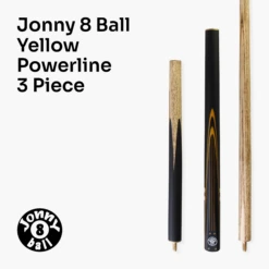 Jonny 8 Ball Jonny 8 Ball 57 Inch 3 Piece Length Adjustable Cue 9mm Tip - Shorten To 44 Inch + Black Reinforced Hard Case -Slok Billiards Equipment Store 4 6973d6d0 254c 40aa a31c b30de0222463
