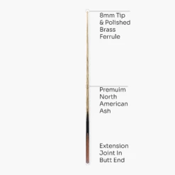 Baize Master Baize Master Black Label 57 Inch One Piece Hand Spliced Premium Ebony Butt English Pool Cue With 8mm Leather Tip -Slok Billiards Equipment Store 4 7dc7c372 bfbf 47d3 aba6 4e24f415585b