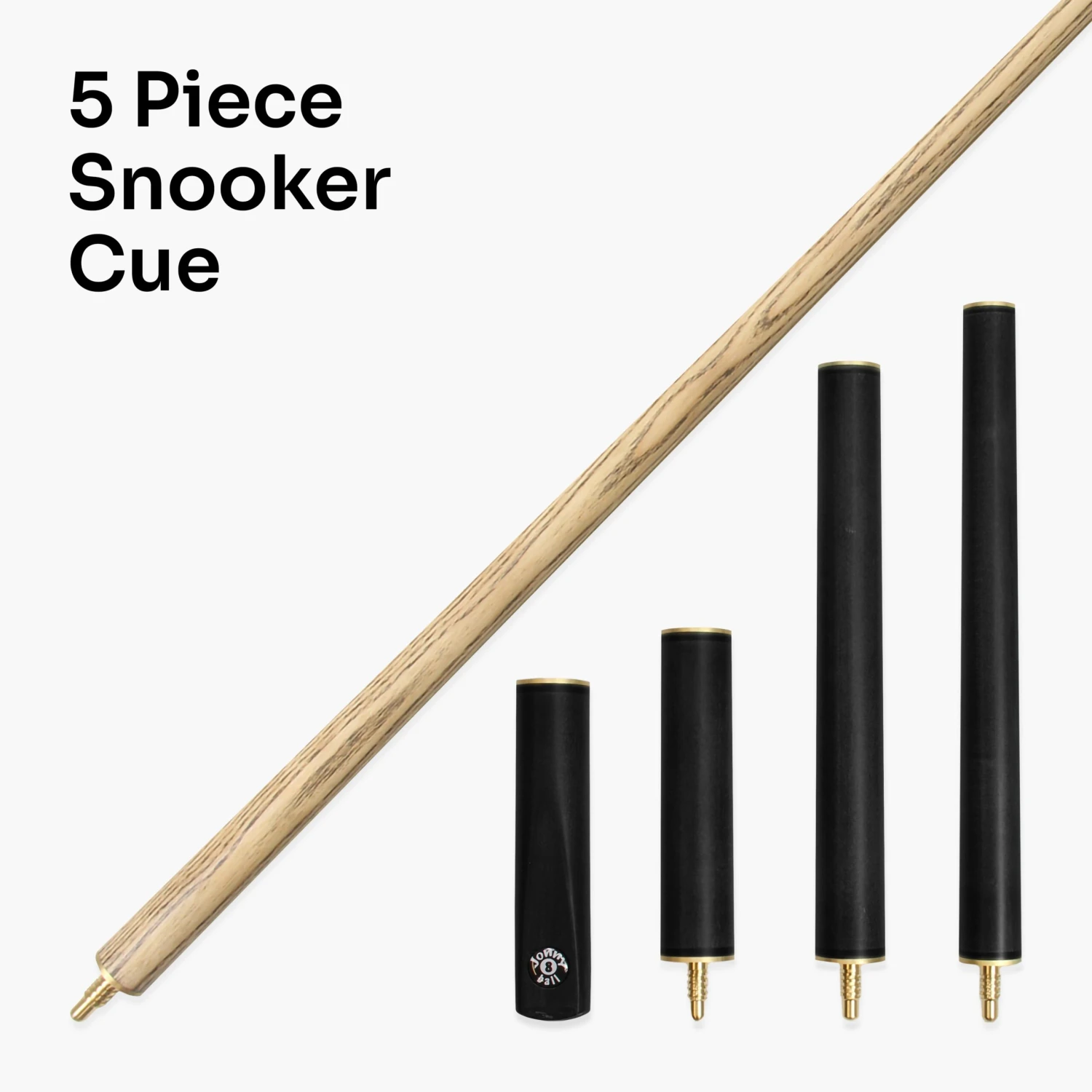Jonny 8 Ball Jonny 8 Ball COMBI Length Adjustable 5 Piece Ash Snooker Pool Cue – 9mm Tip 6 Jonny 8 Ball Jonny 8 Ball COMBI Length Adjustable 5 Piece Ash Snooker Pool Cue – 9mm Tip - Image 4