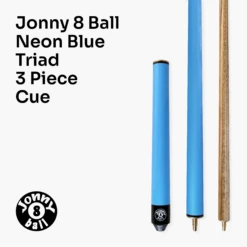 Jonny 8 Ball Jonny 8 Ball 48 Inch NEON BLUE TRIAD 3 Section Pool Snooker Cue & SOFT CASE -Slok Billiards Equipment Store 4 99cee918 89c7 4a89 ac5d 10398f62a22d