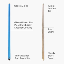Jonny 8 Ball Jonny 8 Ball 36 Inch NEON BLUE JET JUNIOR 2pc Ash Pool Snooker Cue - 10mm Tip -Slok Billiards Equipment Store 4 a0d58356 6afc 4445 9d08 3e23ac797b47