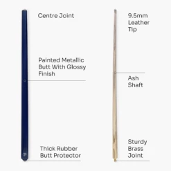 Jonny 8 Ball Jonny 8 Ball Metallic E-Series 57 Inch 2 Piece Centre Joint Snooker Pool Cue And Soft Case Set 9.5mm Tip -Slok Billiards Equipment Store 4 c47b012a 5f92 43c1 b1ac 746ce95b92d4