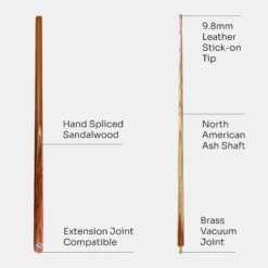 PRO147 PRO147 2 Piece BROWN SANDALWOOD Heavy Weight Snooker Cue With 9.8mm Tip 20oz To 21oz -Slok Billiards Equipment Store 4 f7be2049 6fbe 4374 9ba3 cc2c6fe5cd52