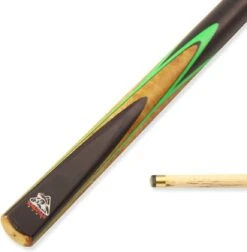 Cue + Case Spartan Fury CONQUEST 2 Piece Matching Ash Centre Joint Snooker Pool Cue 9mm Tip