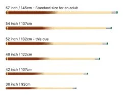 PRO147 PRO147 JUNIOR CHAMPION 36 Inch Traditional 2pc Machine Spliced Pool Snooker Cue With Matching Ash Grain And 10mm Leather Tip -Slok Billiards Equipment Store 52 inch cue comparison 94518852 646c 4cc4 b2ea aaa9a31718d1