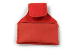 Cue & Case Imitation Suede RED Chalk Pouch With Belt Hook - For Snooker & Pool Players -Slok Billiards Equipment Store 56556222
