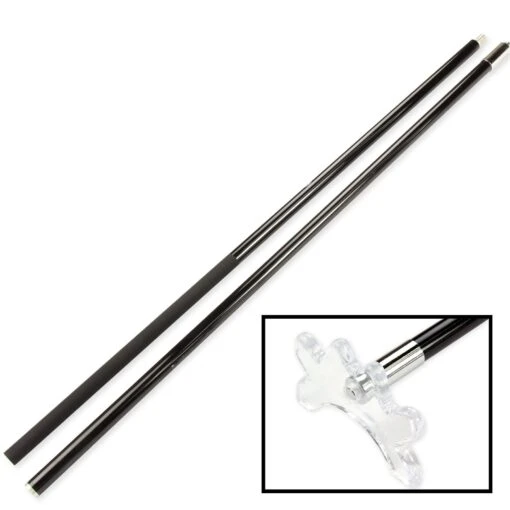 Jonny 8 Ball 57 Inch Jonny 8 Ball Black Carbon 2pc SLIM LINE Snooker CUE REST And CLEAR Rest Head - Transportable -Slok Billiards Equipment Store 57 INCH JONNY 8 BALL BLACK CARBON 2PC SLIM LINE SNOOKER CUE REST AND CLEAR REST HEAD E2 80 93 TRANSPORTABLE