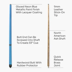 Jonny 8 Ball Jonny 8 Ball 48 Inch NEON BLUE TRIAD 3 Section Pool Snooker Cue & SOFT CASE -Slok Billiards Equipment Store 5 35cb209c 7f8a 4406 aa73 cf6023a4d695