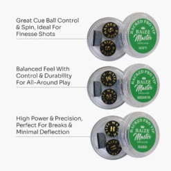 Baize Master Baize Master Pro-Impact Leather Backed Pressed Tips - Pack Of 4 - 10mm Tips -Slok Billiards Equipment Store 5 a2b65973 2bfb 4945 b960 f082fb1d7ffc