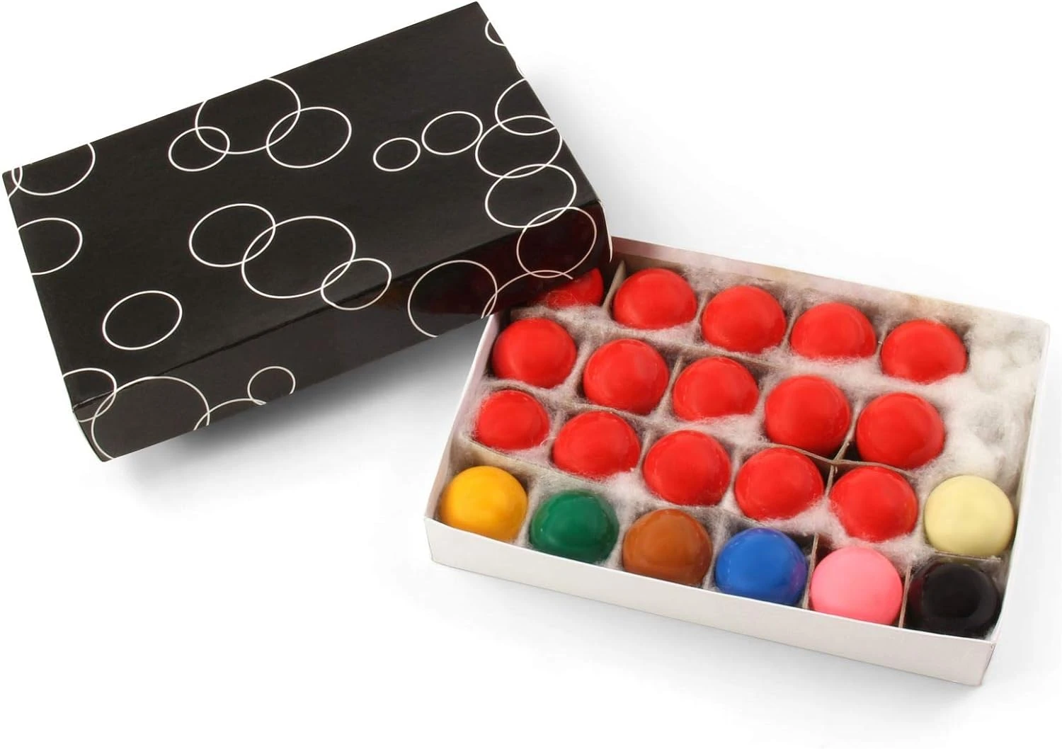Cue + Case Funky Chalk 1 1/2 Inch 38mm Economy Kids Snooker Balls - 22 Ball Set With 15 Reds 4 Cue + Case Funky Chalk 1 1/2 Inch 38mm Economy Kids Snooker Balls - 22 Ball Set With 15 Reds - Image 2