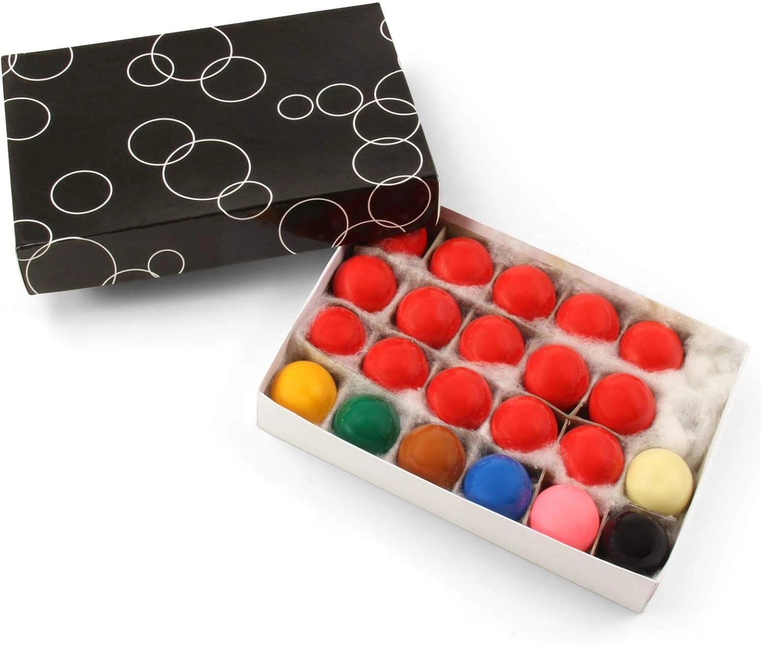 Cue + Case Funky Chalk 1 1/2 Inch 38mm Economy Kids Snooker Balls - 22 Ball Set With 15 Reds 3 Cue + Case Funky Chalk 1 1/2 Inch 38mm Economy Kids Snooker Balls - 22 Ball Set With 15 Reds