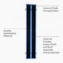 Cue & Case ROYAL BLUE Luxury Snooker Pool Cue Case For 2 Piece Centre Joint Cue -Slok Billiards Equipment Store 6 68813efb 1549 40aa a7de 2dd742a0d25d