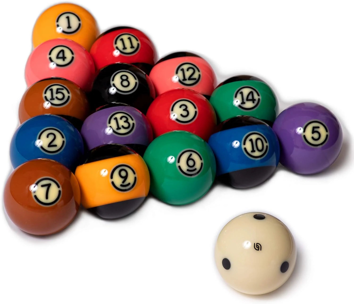 Aramith Super Aramith BLACK EDITION TV Pool Set - 2 1/4 Inch 57.2mm American Pool Balls 5 Aramith Super Aramith BLACK EDITION TV Pool Set - 2 1/4 Inch 57.2mm American Pool Balls - Image 3